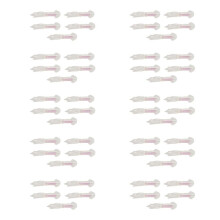 50Pcs Glow Luminous Silicone Squid Lures Soft Squid Skirt Bait Artificial Lure for Saltwater Fishing