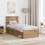VidaXL vidaXL Bed Frame Artisian Oak 75 x 190 cm Solid Pine Wood 4