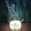 (Crack) Geometric Cat 3D LED Night Light 7-Colour Changing Touch Control Table Lamp Kids Gift 3