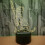 (Black) Geometric Cat 3D LED Night Light 7-Colour Changing Touch Control Table Lamp Kids Gift 4