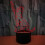 (Black) Geometric Cat 3D LED Night Light 7-Colour Changing Touch Control Table Lamp Kids Gift 5