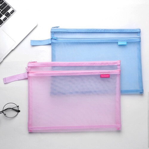 Rectangle Grid Stationery Bag Nylon Mesh 1 Pack