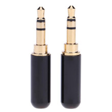 3.5mm 3-pole male audio jack plug stereo headphone