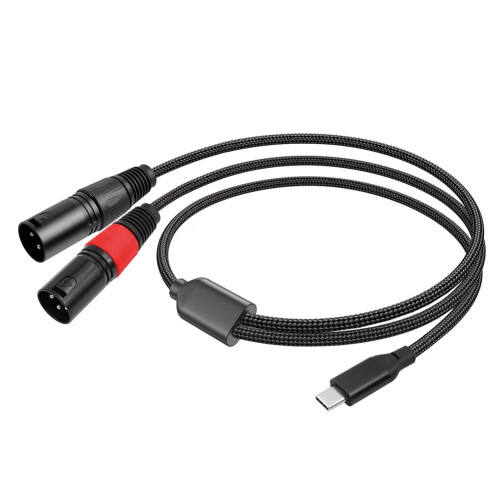 Type C to Dual XLR Audio Cable with DAC 1.5m 1
