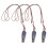 Ceramic carrot whistle necklace for kids 3 pcs 1