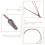 Ceramic carrot whistle necklace for kids 3 pcs 4