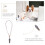 Ceramic carrot whistle necklace for kids 3 pcs 3