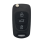 Hyundai Kia car key shell black 3-button folding 1