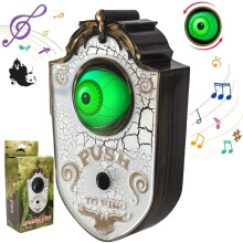 Halloween Doorbell Glowing Eyeball Prop with Sound