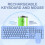 Wireless Keyboard and Mouse Combo with Bluetooth 5.1 and 3