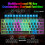 T61 Wireless Gaming Keyboard and Mouse Combo 61-Key Rainbow 4
