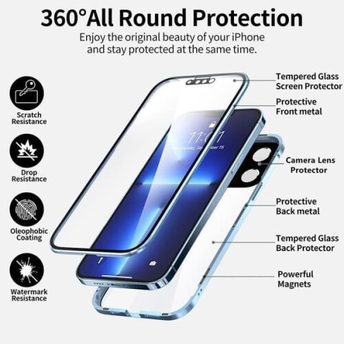 EFCONNECTION iPhone 13 Pro Max protective case red 360 2