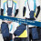 Phone Holder Armband Blue Crossbody Shoulder Strap 2