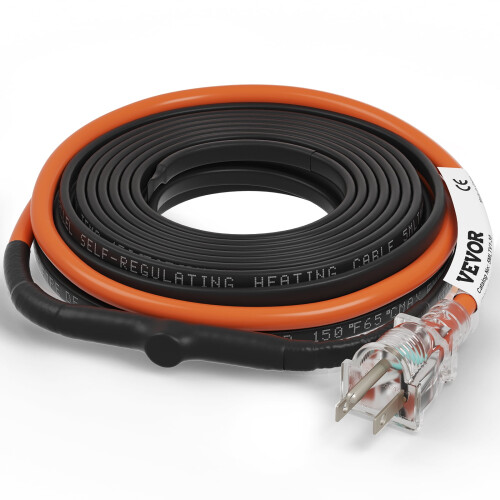 VEVOR Self-Regulating Heat Tape 30 ft 5W/ft 120V