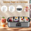 ogurt Maker with 8 Glass Jars, 1400ml Electric Yoghurt Maker Machine with Led Display, Adjustable Temp & Timer 5