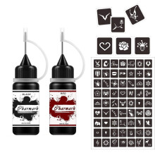 Temporary Tattoo Kit 2 Colors for All Ages