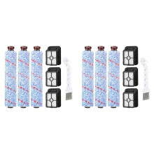 Vervangingen Compatibel voor  CrossWave, 6 Multi-Surface Brush Roll 1868 + 6 Vacuum Filter 1866 Vacuum Filter