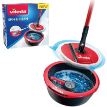 Vileda Spin and Clean Floor Mop Bucket Set, Spin Mop Cleaning Floors