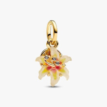 Riipus - PANDORA - Disney Tangled Sundrop Flower - Kulta - Keskellä fosforoiva - Kaiverrusviesti