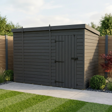 10x8 Pent Composite Shed Tanalised (Single Door, No Windows)