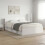 VidaXL vidaXL Headboard Cabinet with Storage High Gloss White Engineered Wood 1