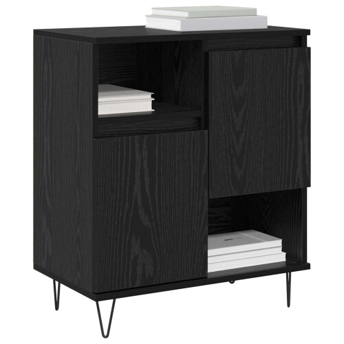 VidaXL vidaXL Sideboard 2 pcs Black Oak 60 x 35 x 70 cm 1