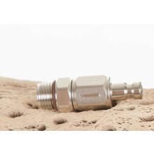 Male quick coupling with check valve QDM-CV-YM