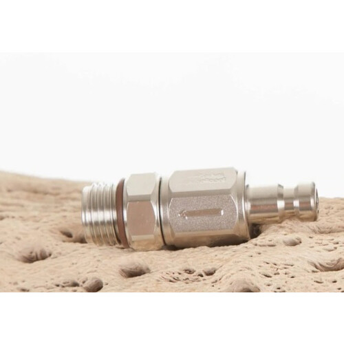 Male quick coupling with check valve QDM-CV-YM