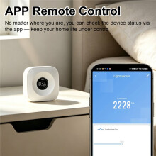 Tuya WiFi Ljussensor Lux-Mätare, Hem Belysningsdetektor, APP Realtidsmonitor, Automatiseringsscenutlösare