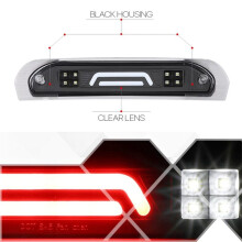 For Ram 1500 2500 2002-2009 Clear 3D LED BAR Third 3rd Brake Cargo Light TMA-KBDELD320MRDLB3