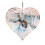 3D Kinetischer Windspinner Herz, 25cm x 25cm, Edelstahl 3