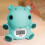 Baby Bath & Room Thermometer, Floating Hippo Design 1
