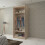 MN Furniture (Oak,  90cm ) Double Sliding Doors Mirrored Wardrobes 2
