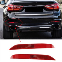 2Pair Rear Bumper Fog Light Reflector Lamp Assembly for X4 G02 X6 F16 63147323185 63147323186 Warning Taillight