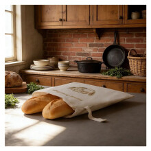 2X Beeswax Bread Bags, Bag & Freezer Safe Keeper for Freshness, Eco-Friendly Bread Bags Beeswax Lining Sourdough