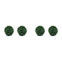 4 Pcs Artificial Plant Topiary Garden Spheres Topiary Plant Outdoor Indoor Decoration for Backyard Decor S