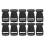 10 Pcs 1" 2.5CM Width Plastic Safety Quick Release Buckles Black 2