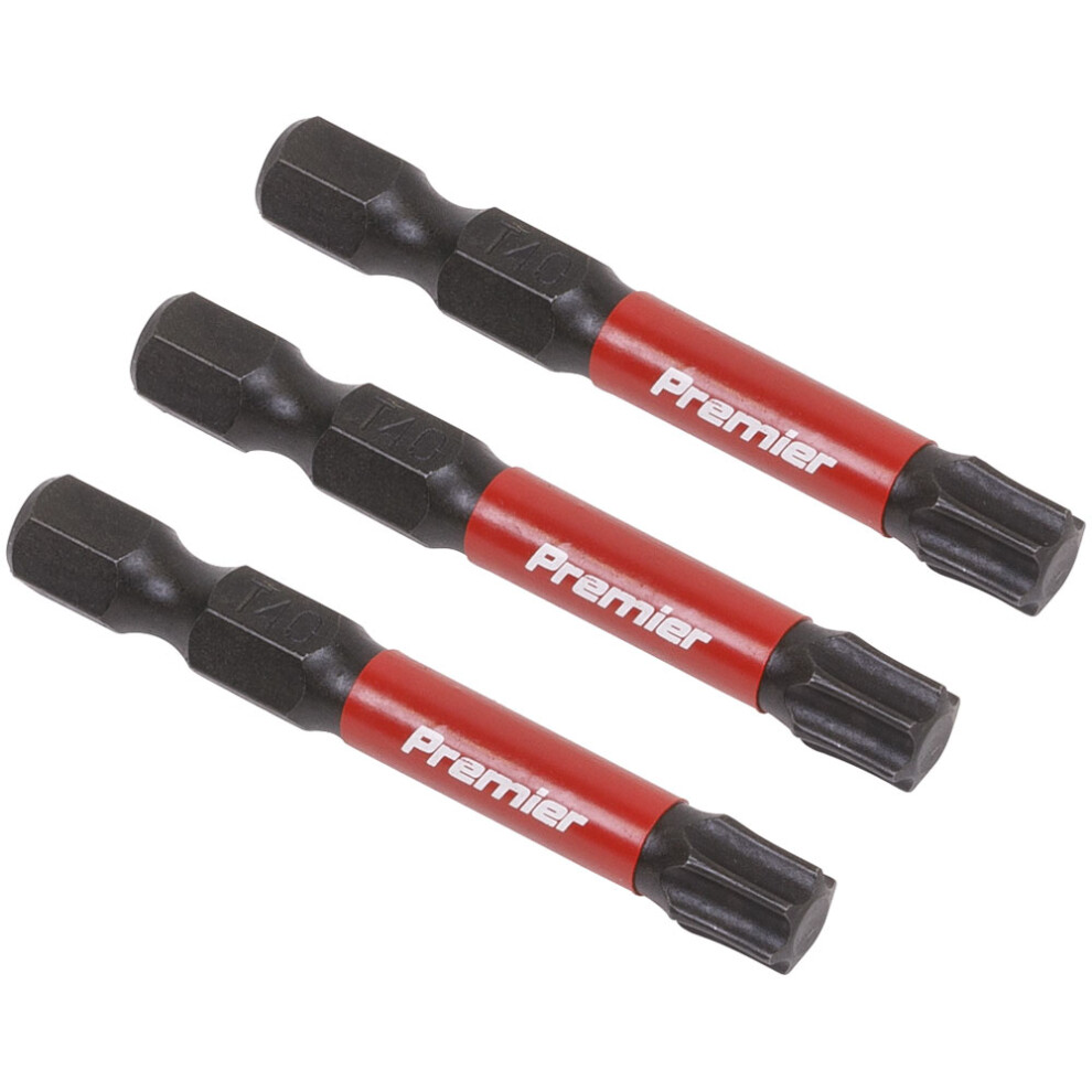 Sealey Ak8246 Trx-Star* T40 Impact Power Tool Bits 50Mm - 3Pc
