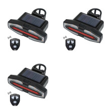 3X Solar Bike Tail Light with Turn Signals Warning USB Rechargeable Bike Lights Wireless Remote Control Bike Rear Light