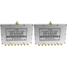 2 Szt 8-Kierunkowy Rozdzielacz Zasilania SMA 500 MHz-3000 MHz, Żeński Rozdzielacz Zasilania SMA Rozdzielacz Kabli Sygnałowych Rozdzielacz Żeński