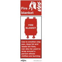 Worksafe SS53P1 Safe Conditions Safety Sign - Fire Blanket - Rigid Plastic