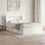 VidaXL vidaXL Headboard Cabinet with Storage White Engineered Wood 1