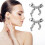 Fankiway women gold bow earrings multifunctional 1