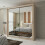 MN Furniture (Oak, 180cm) Double Sliding Doors Mirrored Wardrobes 1