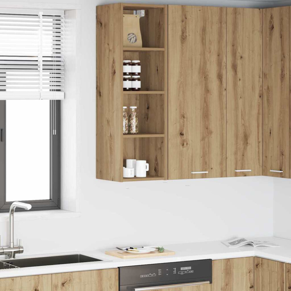 Vidaxl Hanging Cabinet Artisan Oak 30 X 29.5 X 100 Cm Engineered Wood