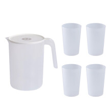 Pichet Guangmc avec gobelets Ă couvercle - Carafe pour boissons chaudes/froides