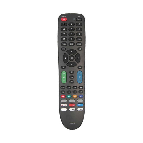 V-1014S Universal Remote Control Multi-Device Compatibility, Easy Setup for TV, DVD,Black