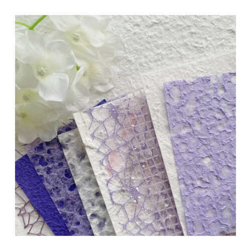 Handmade Craft Paper A6 Snow Dot Marbling Design 10 Sheets 1