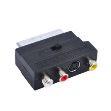 SCART to RCA Adapter for TV AV and S-Video