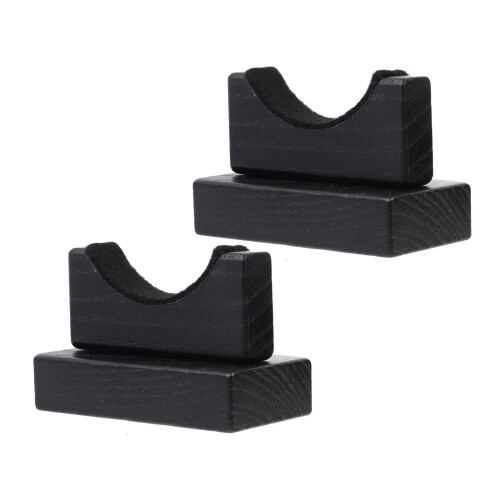Baseball Bat Rack Black 2 pcs